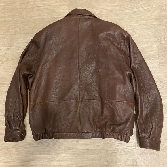 Couture by J. Park Brown Genuine Leather Jacket - Picture 5 of 6